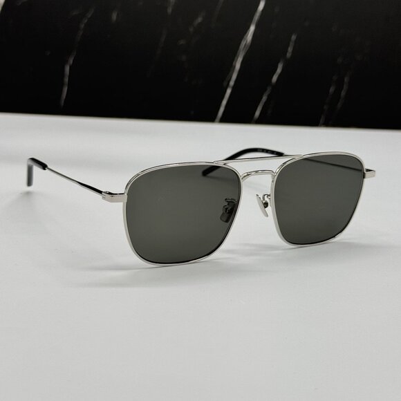 NEW SAINT LAURENT SUNGLASSES SILVER UNISEX EYEWEAR SAINT LAURENT SL309 001 main image 8